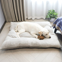 HKM-5700925 Removable and Washable Dog Cushion for Medium to Large Dogs in Gray and Brown