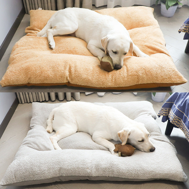 HKM-5700925 Removable and Washable Dog Cushion for Medium to Large Dogs in Gray and Brown