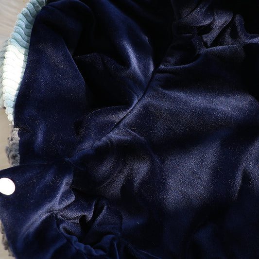 HKM-5701309 Cute Cotton Coat for Small Dogs - Bubble Wool, Big Ears Design, XS-XL Size Options