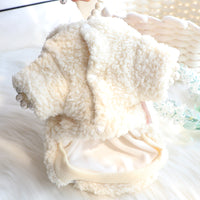 HKM-5701309 Cute Cotton Coat for Small Dogs - Bubble Wool, Big Ears Design, XS-XL Size Options