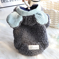 HKM-5701309 Cute Cotton Coat for Small Dogs - Bubble Wool, Big Ears Design, XS-XL Size Options