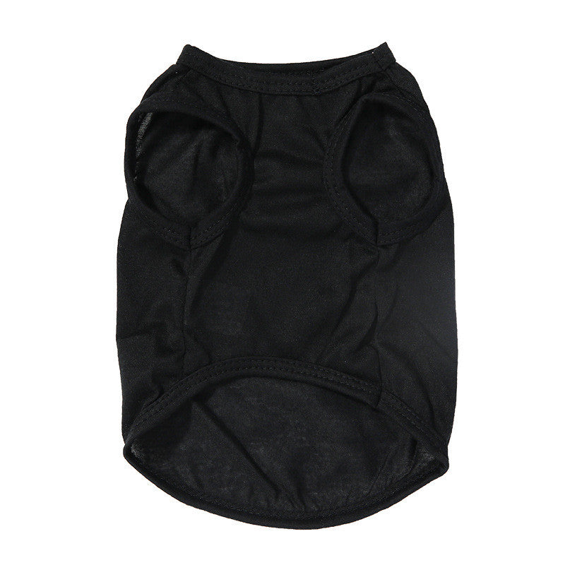 HKM-5702461 All Black Casual Cat Vest - Cotton, Stain-Resistant, Various Sizes Available