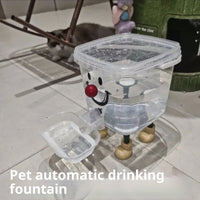 HKM-5702717 Cute Automatic Cat Water Dispenser with 3-Liter Capacity and Colorful Design
