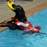 HKM-5703229 Dog Life Jacket for Swimming and Water Sports ¨C Adjustable Floatation Vest with Shark Fin Design