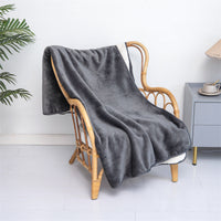 HKM-5703485 Waterproof Reusable Lambswool Pet Blanket - Gray, Navy, Camel, Coffee - 75x100CM & 127x150CM