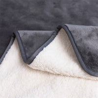 HKM-5703485 Waterproof Reusable Lambswool Pet Blanket - Gray, Navy, Camel, Coffee - 75x100CM & 127x150CM