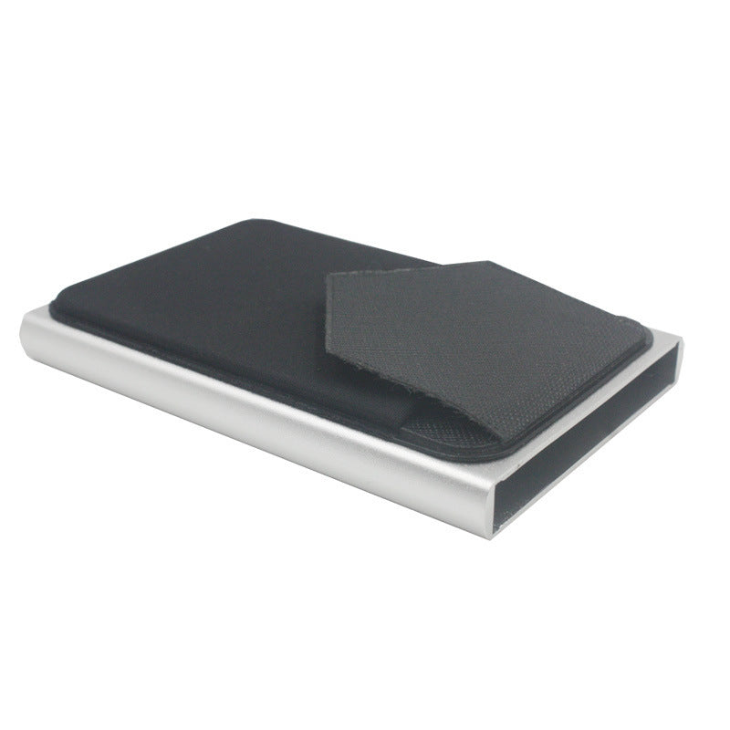 HKM-570387 Automatic Pop-Up Card Holder RFID Protected, Smooth Aluminum & Plastic Design, Compact Size