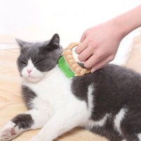 HKM-5704125 Shell-Shaped Pet Grooming Brush for Dogs and Cats - Effective Loose Hair Remover and Massage Tool