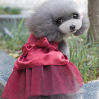 HKM-5704253 Elegant Polyester Dog Wedding Dress - Available Sizes XS to XXL