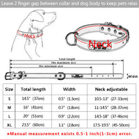 HKM-5704637 Durable Personalized PU Leather Pet ID Collar for Small to Large Dogs and Cats - Adjustable, Soft Padded with Custom Engraving Options