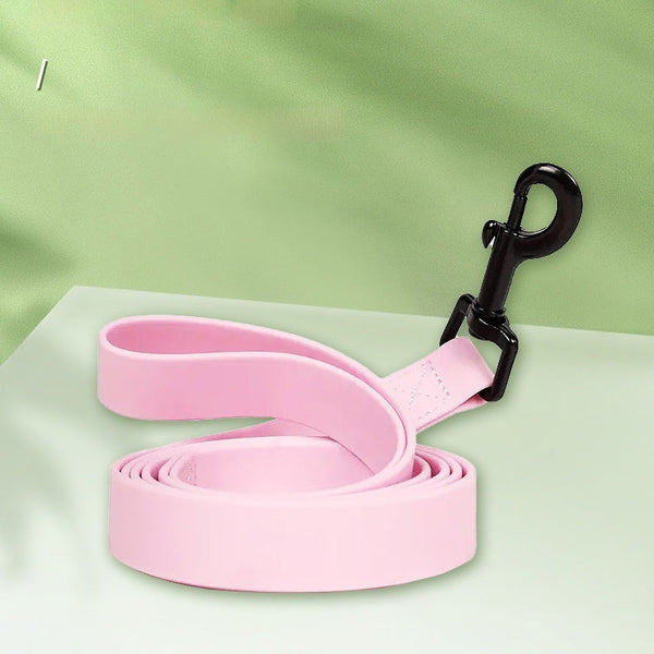 HKM-5706429 Durable Solid Color Plain Weave Pet Leash in Burgundy, Coffee, Pink, Light Purple, Light Green
