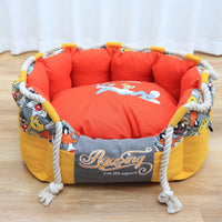 HKM-5706685 Cozy Cloth Teddy Bear Schnauzer Pet Nest for Your Furry Friend