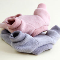 HKM-5706813 Cozy Fleece Dog Clothes for Autumn and Winter in Gray and Lotus Root Pink
