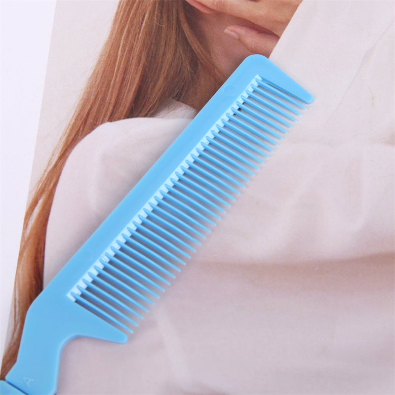 HKM-5708221 Two-Sided Pet Sharpening Comb with Built-in Blade - Pink, Blue, Beige