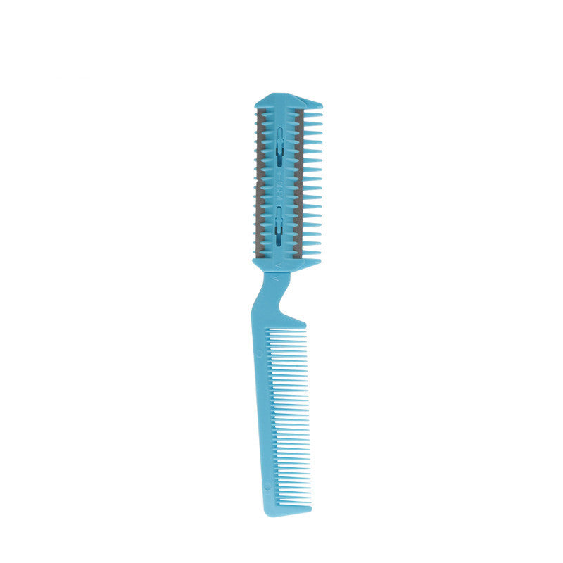 HKM-5708221 Two-Sided Pet Sharpening Comb with Built-in Blade - Pink, Blue, Beige