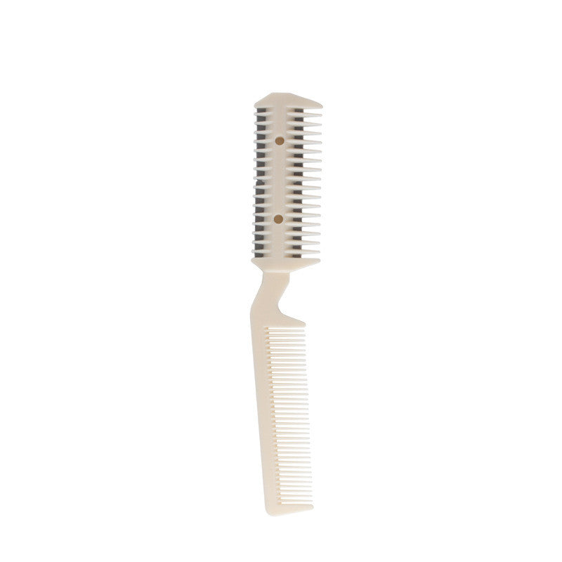HKM-5708221 Two-Sided Pet Sharpening Comb with Built-in Blade - Pink, Blue, Beige