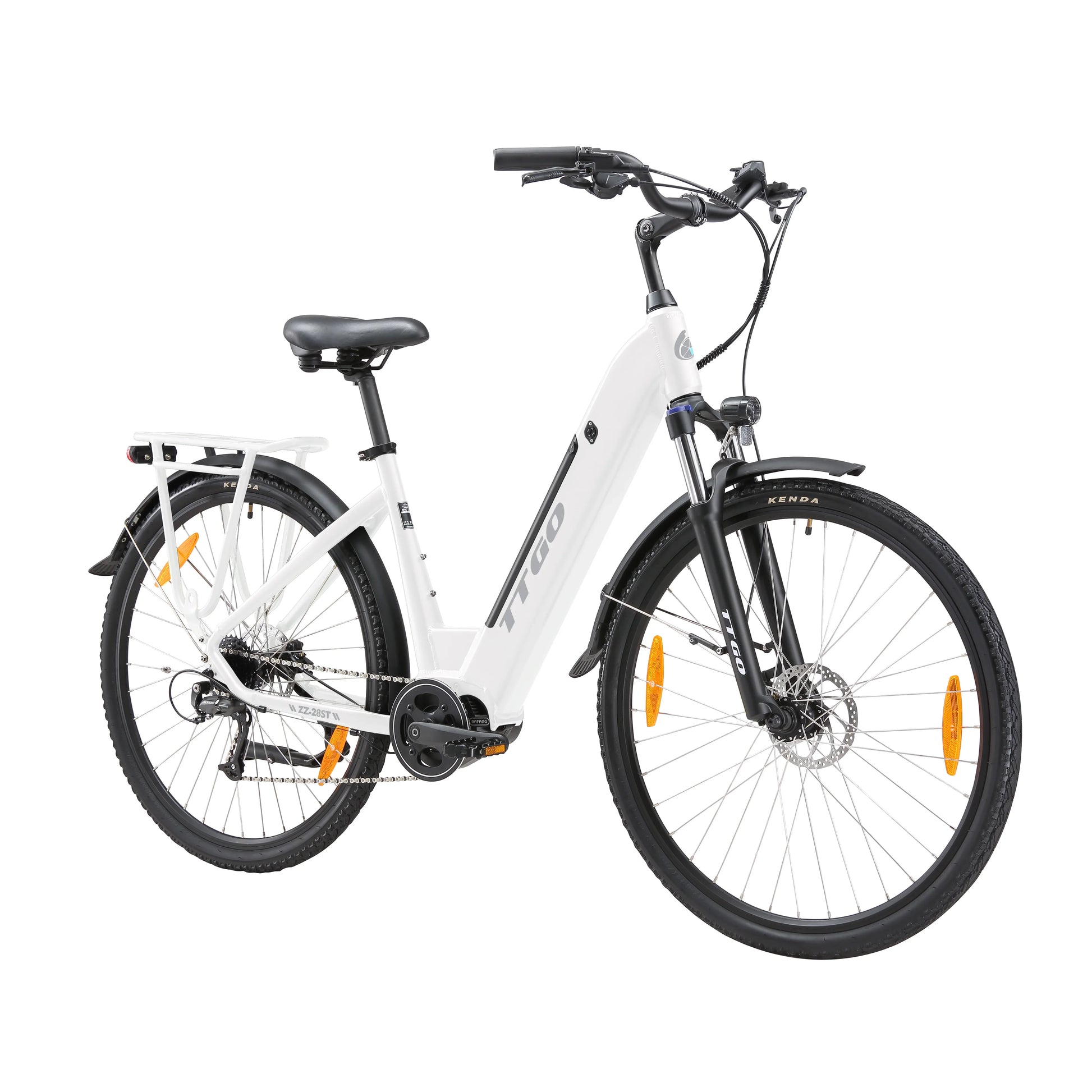 HKM-570835 36V 250W Mid Motor City Electric Bike with 20AH Hidden Battery and 7-Speed Gears