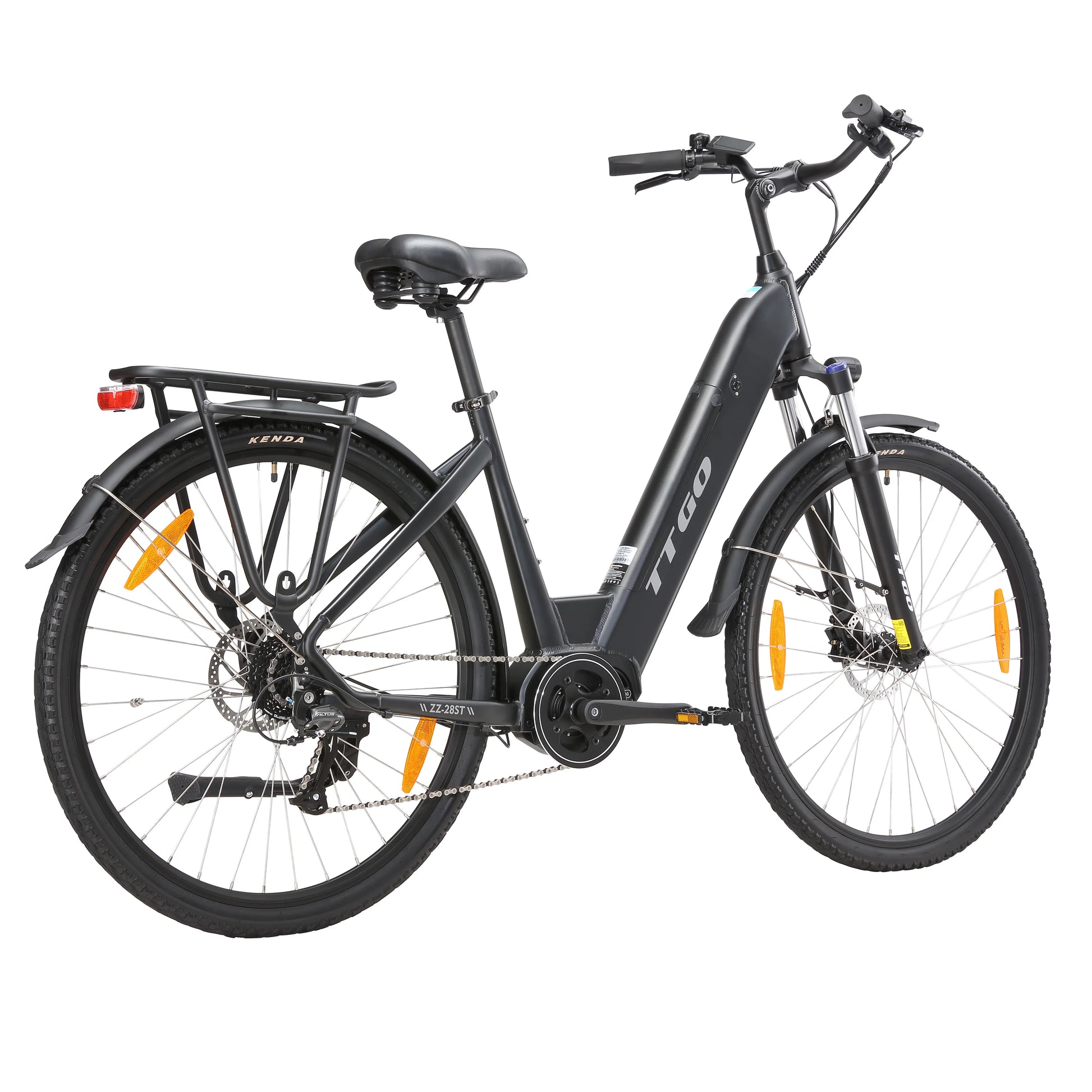 HKM-570835 36V 250W Mid Motor City Electric Bike with 20AH Hidden Battery and 7-Speed Gears