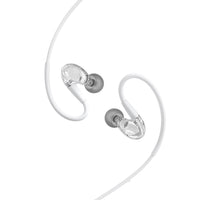 HKM-570835 Wired In-Ear Headphones with Microphone and 3.5mm Jack, Silicone Earplugs and 1.25m TPE Cable in White and Black