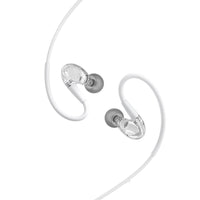HKM-570835 Wired In-Ear Headphones with Microphone and 3.5mm Jack, Silicone Earplugs and 1.25m TPE Cable in White and Black