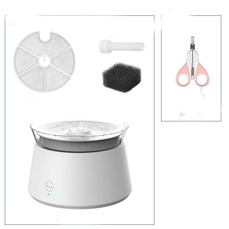 HKM-5708477 Intelligent Pet Water Dispenser with Multiple Filter Options and Nail Clippers