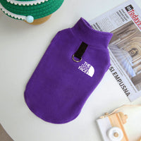 HKM-5708989 Polar Fleece Dog Vest for Warmth - Available in Pink, Brown, Green, and Purple, Sizes S to XXL