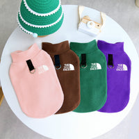 HKM-5708989 Polar Fleece Dog Vest for Warmth - Available in Pink, Brown, Green, and Purple, Sizes S to XXL