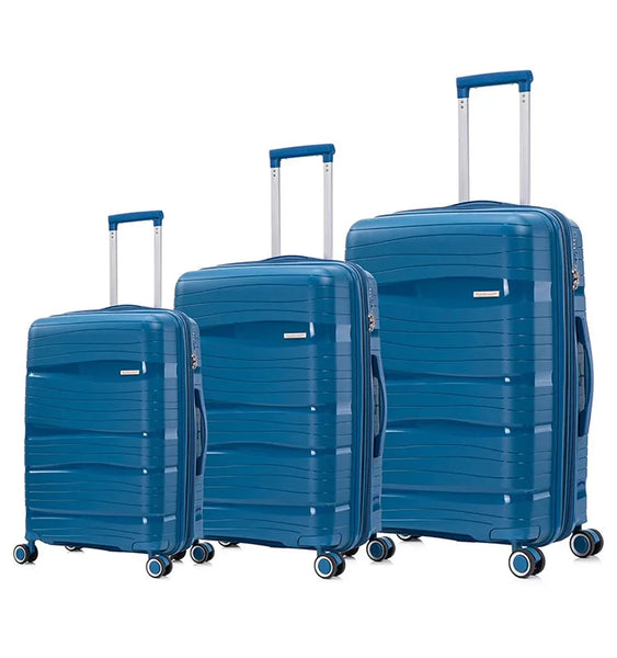 HKM-570899 Minimalist Travel Suitcase Luggage Set - Three Sizes: 20"/24"/28"