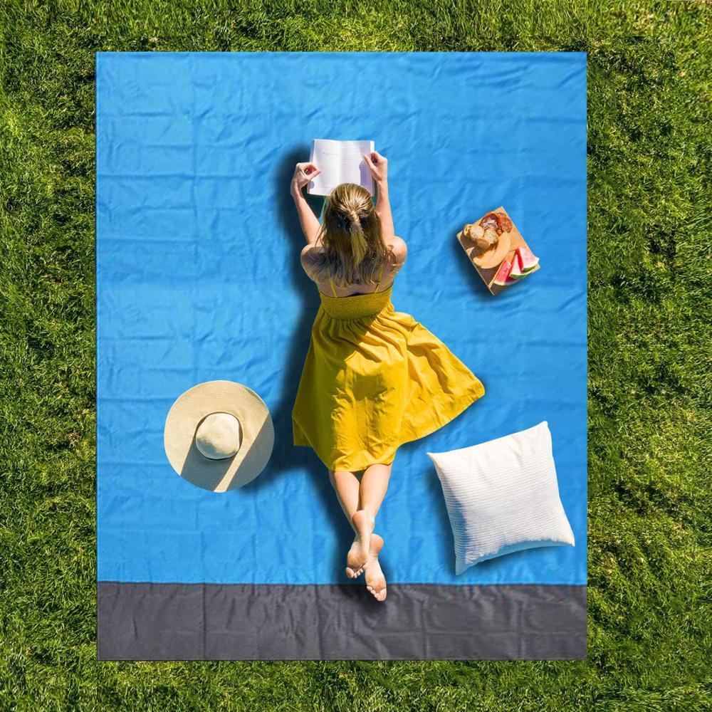 HKM-570899 Portable Waterproof Picnic Mat for Beach, Camping, and Outdoor Activities