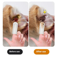 HKM-5710269 Pet Cleaning Wipes for Teeth and Ears - 100% Non-Woven Fabric, 100 Pieces Total