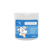 HKM-5710269 Pet Cleaning Wipes for Teeth and Ears - 100% Non-Woven Fabric, 100 Pieces Total