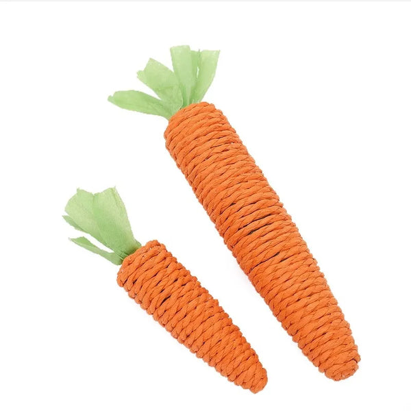 HKM-571027 Eco-Friendly Cat Toy - Paper Rope Carrot for Biting and Grinding, Small & Large Sizes Available