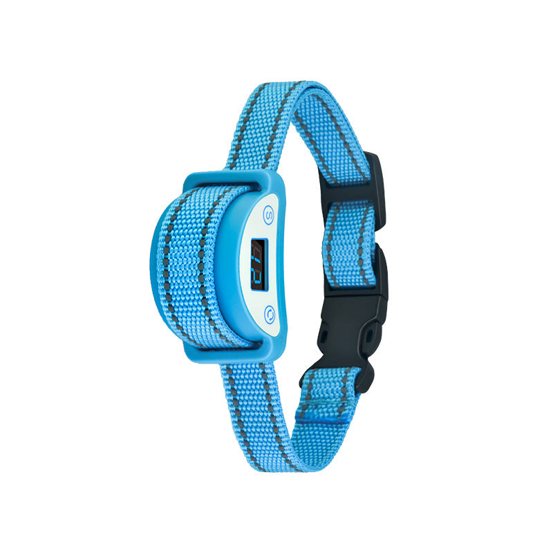 HKM-5710397 Sky Blue Waterproof Anti-Cat Call Bark Stopper Collar with Accessories