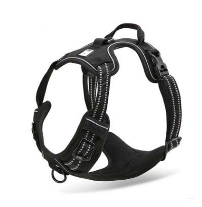 HKM-5711677 Reflective Adjustable Safety Dog Harness for Medium to Large Dogs - Durable Nylon with Ergonomic Design
