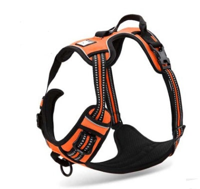 HKM-5711677 Reflective Adjustable Safety Dog Harness for Medium to Large Dogs - Durable Nylon with Ergonomic Design