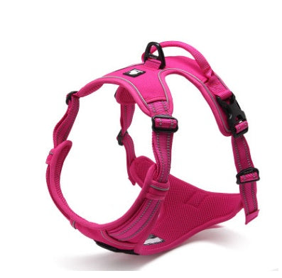 HKM-5711677 Reflective Adjustable Safety Dog Harness for Medium to Large Dogs - Durable Nylon with Ergonomic Design