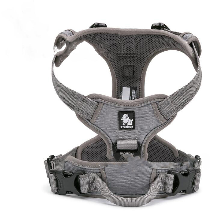 HKM-5711677 Reflective Adjustable Safety Dog Harness for Medium to Large Dogs - Durable Nylon with Ergonomic Design