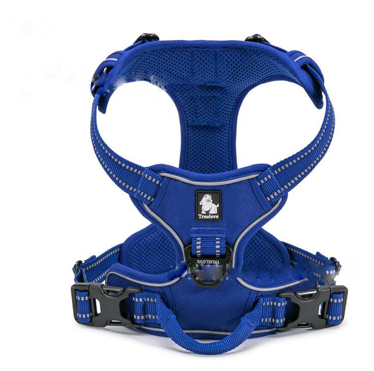 HKM-5711677 Reflective Adjustable Safety Dog Harness for Medium to Large Dogs - Durable Nylon with Ergonomic Design