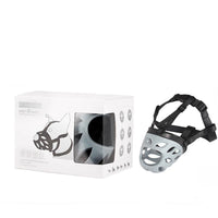 HKM-5712061 Stylish Dog Muzzle for Anti-Biting, Barking, and Anti-Eating - Red and Grey Options