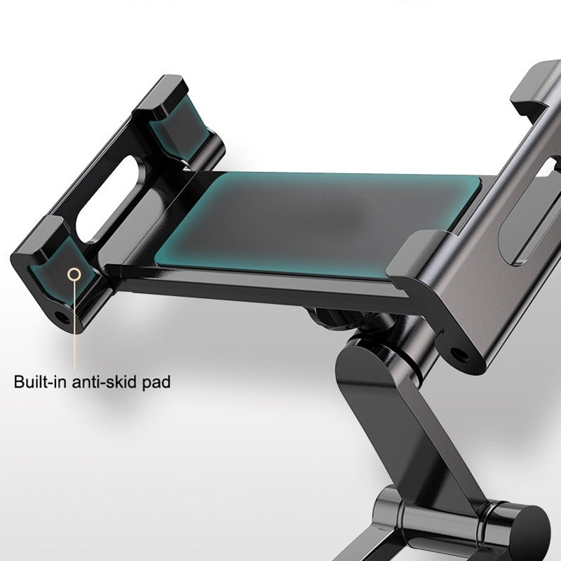 HKM-571219 Aluminum Alloy Adjustable Tablet Stand with Silicone Base for Desktop Use
