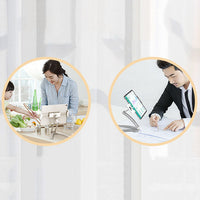 HKM-571219 Aluminum Alloy Adjustable Tablet Stand with Silicone Base for Desktop Use