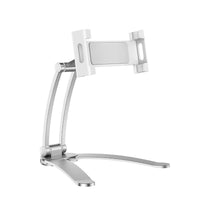 HKM-571219 Aluminum Alloy Adjustable Tablet Stand with Silicone Base for Desktop Use