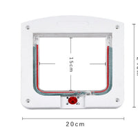 HKM-5712573 Controllable Two-Way Pet Door for Easy Entry and Exit - Solid Color Options Available