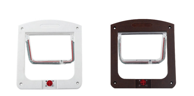 HKM-5712573 Controllable Two-Way Pet Door for Easy Entry and Exit - Solid Color Options Available