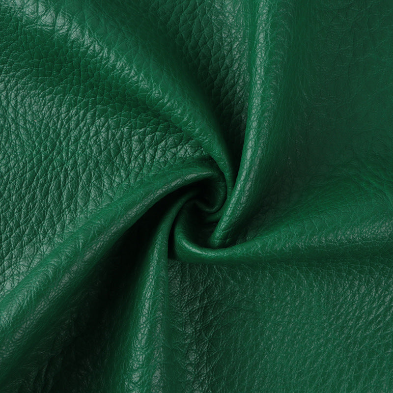 HKM-571347 Lychee Pattern Half PU Artificial Leather Fabric for Gloves, Bags, Furniture and More - 1.2mm Thickness, 140cm Width