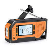 HKM-571347 Multi-Function Solar Hand-Crank Emergency Radio with LED Light for Outdoor Activities