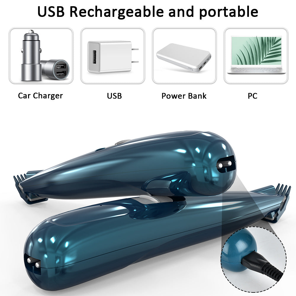 HKM-5713981 LED Paw Trimmer for Cats and Dogs - Pet Foot Hair Clipper with USB Charging and Accessories