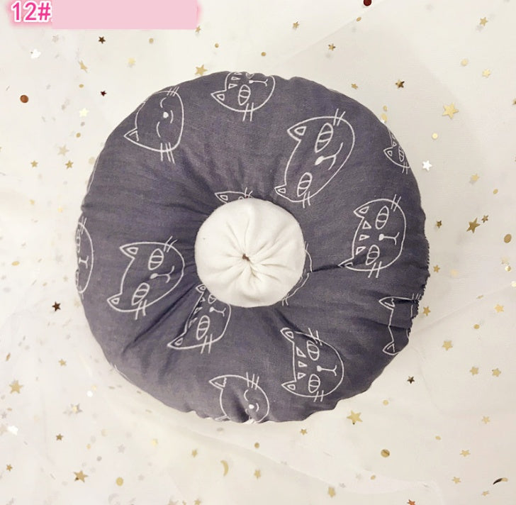 HKM-5714365 Soft Cotton Cat Collar with Adjustable Sizes and Cute Cartoon Designs