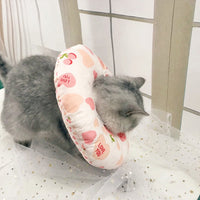 HKM-5714365 Soft Cotton Cat Collar with Adjustable Sizes and Cute Cartoon Designs