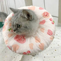 HKM-5714365 Soft Cotton Cat Collar with Adjustable Sizes and Cute Cartoon Designs